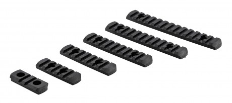 Photo HAA530-10 Set of 6 M-LOK compatible polymer picatinny rails - BLACK