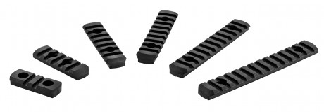 Photo HAA530-11 Set of 6 M-LOK compatible polymer picatinny rails - BLACK