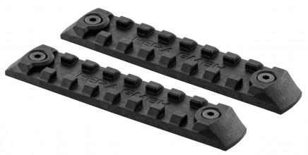 Photo HAA535-01 Set of 6 M-LOK compatible polymer picatinny rails - BLACK