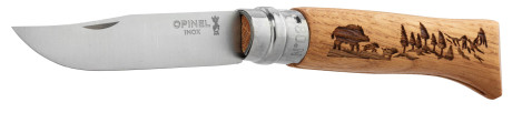 Couteau OPINEL 8 Inox Sanglier Chêne