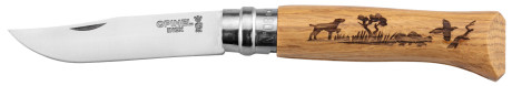 Photo LC254-01.jpg OPINEL 8 Stainless Steel Oak Dog Knife