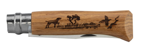 Photo LC254-02.jpg OPINEL 8 Stainless Steel Oak Dog Knife