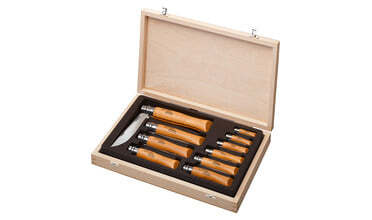 Photo LC265-Coffret 10 couteaux collection Opinel