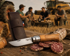 Photo LC280-13.jpg Couteau de poche Opinel n°8 Olivier + étui Alpine