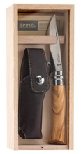 Couteau de poche Opinel n°8 Olivier + étui Alpine
