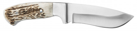 Hunting knife with deer handle