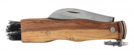 Photo LC3728-01.jpg Couteau de cueilleur en bois d’olivier avec anneau