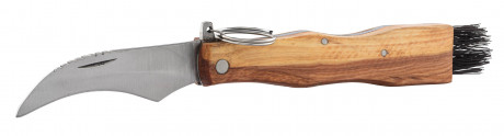 Olive wood picker's knife with ring