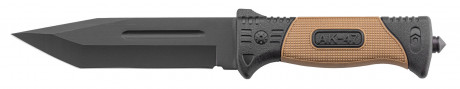 Photo LC3773-06.jpg Combat knife - 16 cm blade - Non-slip khaki handle