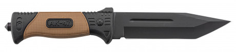 Combat knife - 16 cm blade - Non-slip khaki handle