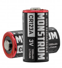Monstrum CR123A 3V batteries - bag of 2