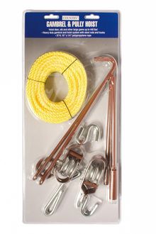 Gambrel and pulley hoist