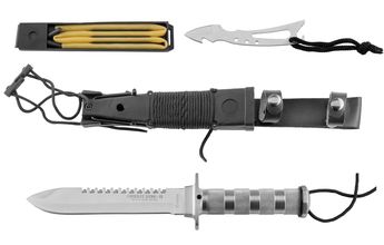 Couteau de survie combat King II Inox