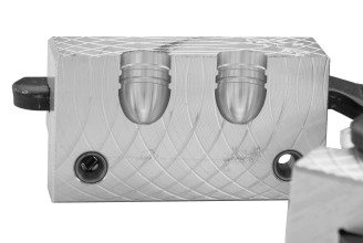 Photo LE163-03.jpg Moule à balle conique double cavités pour armes à poudre noire