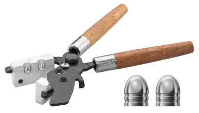 Photo LE163-V.jpg Moule à balle conique double cavités pour armes à poudre noire