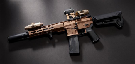 Photo LE9087-02.jpg Lancer Tactical MGC4 MK3 M4 AEG Bronze