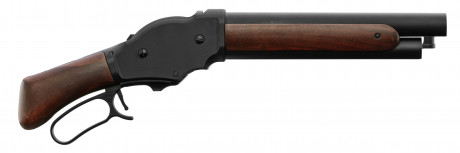 Photo LG3020-01.jpg Replica metal and wood rifle with ejectable cartridges