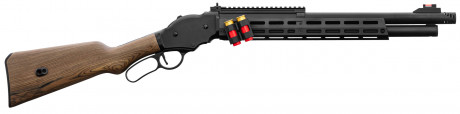 Photo LG3044-01.jpg Replica metal and wood rifle with ejectable cartridges