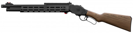 Photo LG3044-02.jpg Replica metal and wood rifle with ejectable cartridges