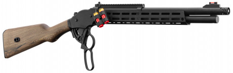 Photo LG3044-04.jpg Replica metal and wood rifle with ejectable cartridges
