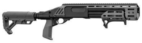 Photo LG3047G-01.jpg Réplique fusil à pompe A.T 8905 DOOMSDAY Grey Golden Eagle