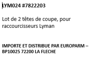 Photo LYM024.PNG Lyman Replacement Cutter - par 2