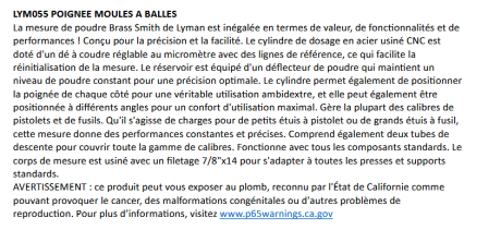 Photo LYM055.PNG Poignée moules à balles Lyman