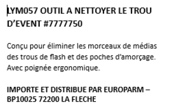 Photo LYM057.PNG Flash hole cleaner Lyman