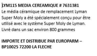 Photo LYM115.PNG Media ceramic for Lyman Moly