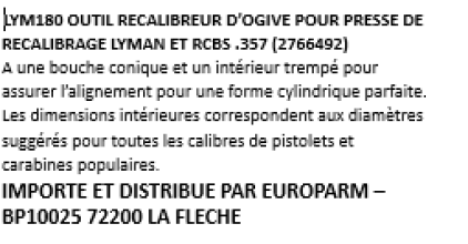 Photo LYM180.PNG Lyman sizing die