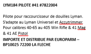 Photo LYM184.PNG Lyman Trimmer Pilot