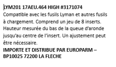 Photo LYM201.PNG Lyman 17xxx Front Target Sight