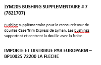 Photo LYM205.PNG Lyman Case Trim Xpress Bushing