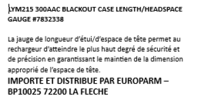 Photo LYM215.PNG Rifle case Length / Headspace gauge