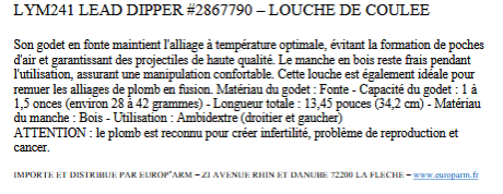 Photo LYM241.PNG Lead dipper Lyman