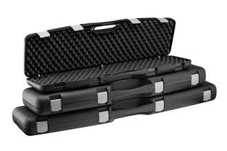 Black polypropylene case for weapon