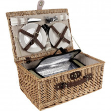 Valise pique-nique isotherme 4 personnes (porcelaine)