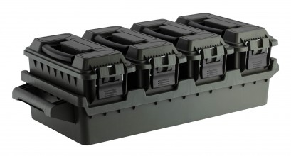 Photo MAL970 Set of 4 ammunition boxes with transport tray