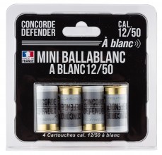 4 cartouches Mini Ballablanc cal. 12/50 à blanc