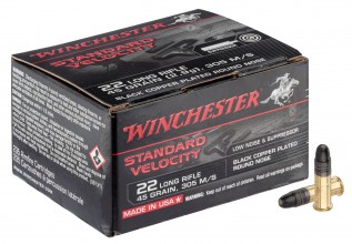 Cartridges 22 LR Black Copper plated round nose