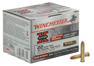 Munitions Super-X blindée cal. .22 Win Magnum
