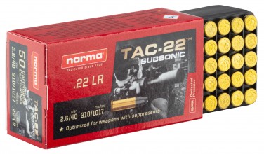 Photo MD344-10 Cartouches 22lr Norma Subsonique