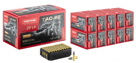 Photo MD345-02 Cartouches 22lr Norma TAC-22