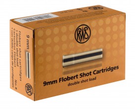 Flobert 9 mm cartridges with lead shot