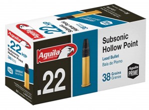 Cartridges 22 LR Aguila Subsonic Hollow Point