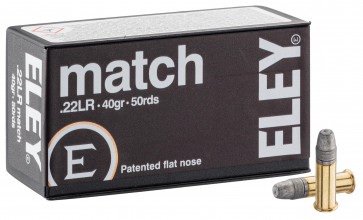 Eley Match cal cartridges. 22 LR