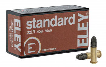 Cartouches ELEY Standard .22LR 40gr / 2,59g