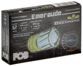 Fob Emerald Cartridge with Ball Brenneke - Cal. 12/70