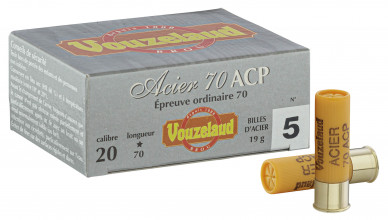 Cartouches Vouzelaud Acier 70 ACP - Cal. 20/70