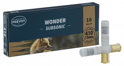 Cartouches Prevot balles Wonder Subsonique - Cal. ...